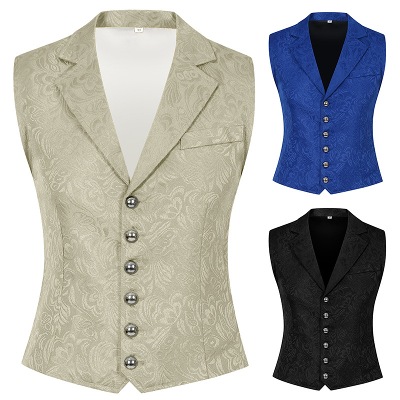 Mens Fashion Vest - Terno de dramatização para colete masculino