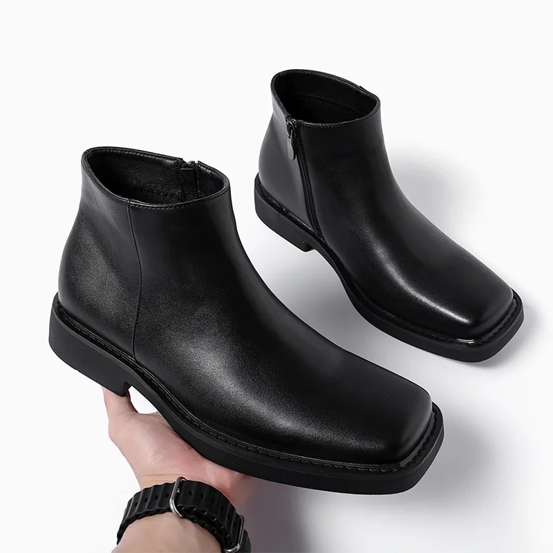 Mens Fashion Dress Shoes - Preto nova moda masculina sapatos casuais