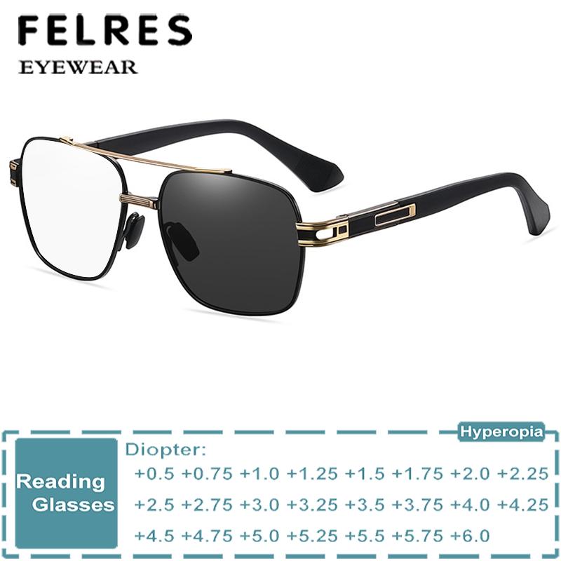 Mens Fashion Discord - Óculos de leitura fotocromáticos premium de