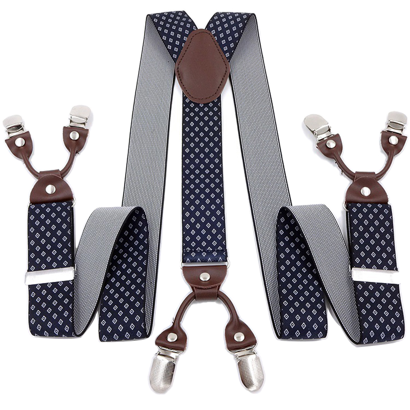 Suspenders Clip Men - Suspensórios vintage para homens pesados grande