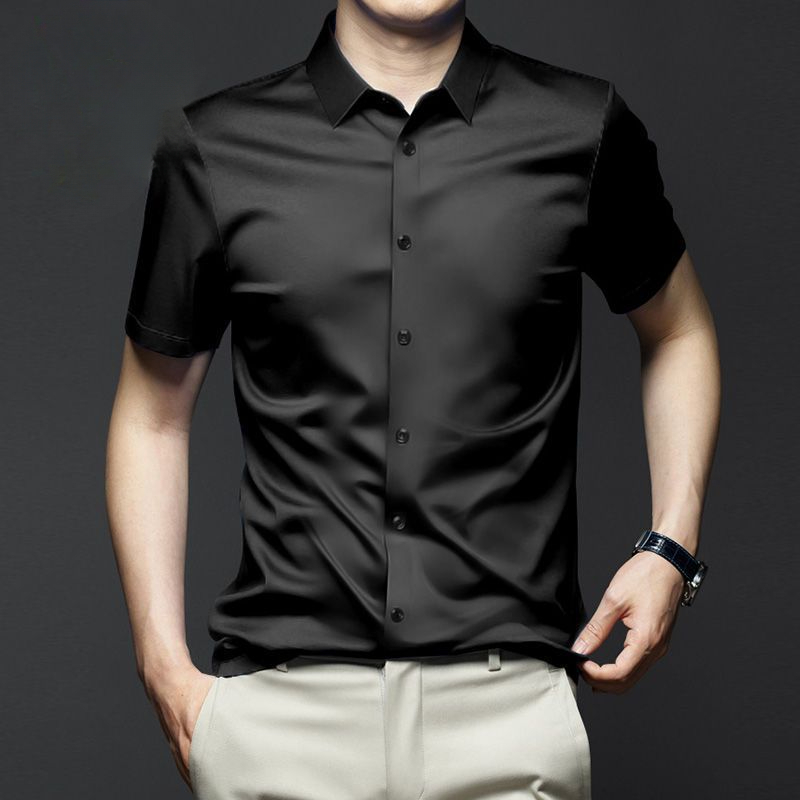 Dress Shirt Non-Iron - 5xl camisa de vestido masculina manga