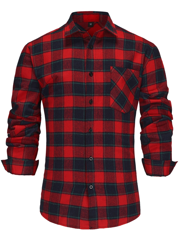 Dress Shirt Non-Iron - M-3XL camisa masculina manga longa não
