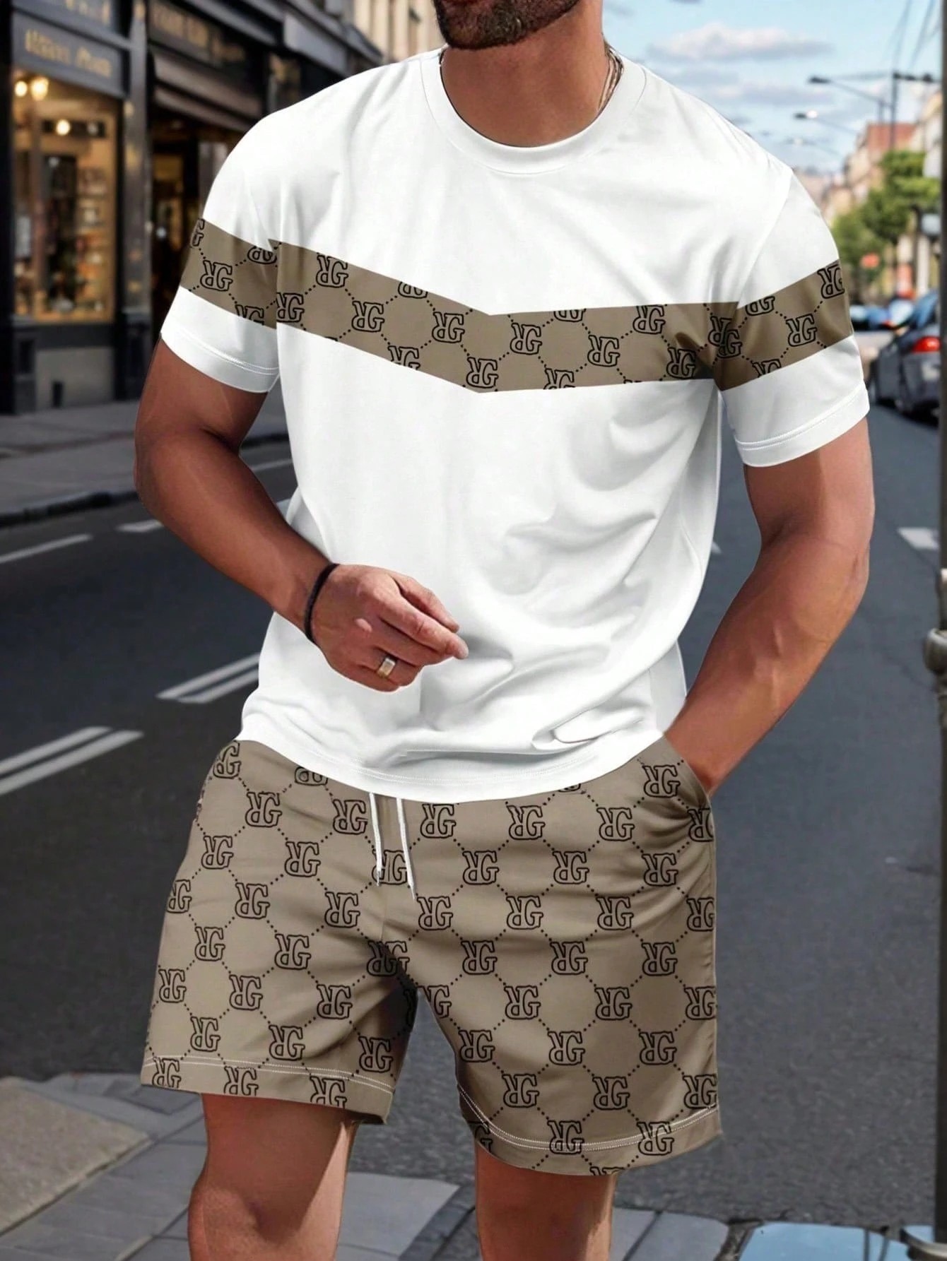 Men'S Fashion Formal - Conjunto Masculino de Verão 2026 com