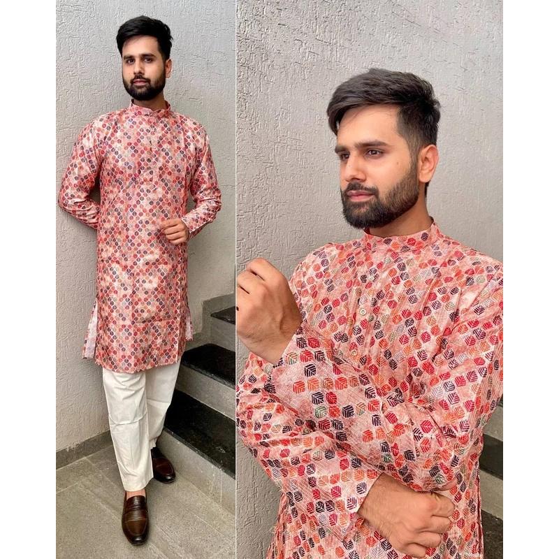 Men'S Fashion Kurta - Luxo casual árabe islâmico abaya robe