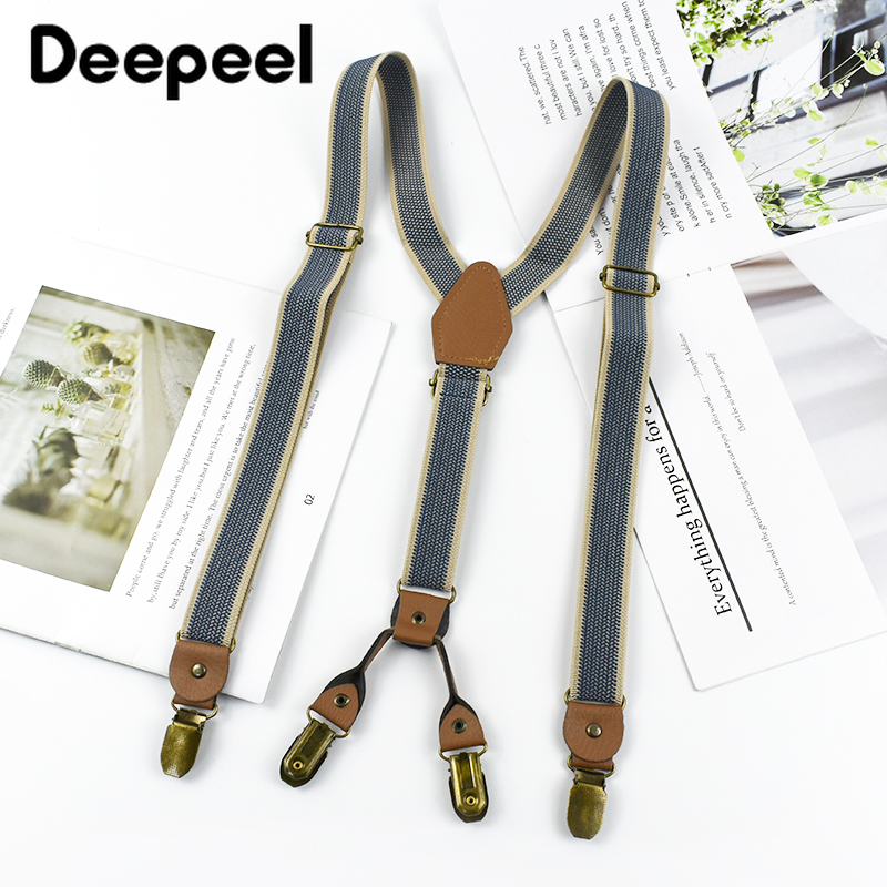 Suspenders Clip Men - 1pc deepeel 2/2.5*120cm retro masculino suspensórios