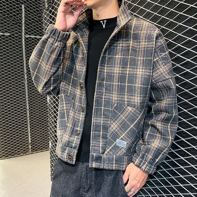 Men'S Fashion Reviews - GELITAYIN Casacos curtos de lã e