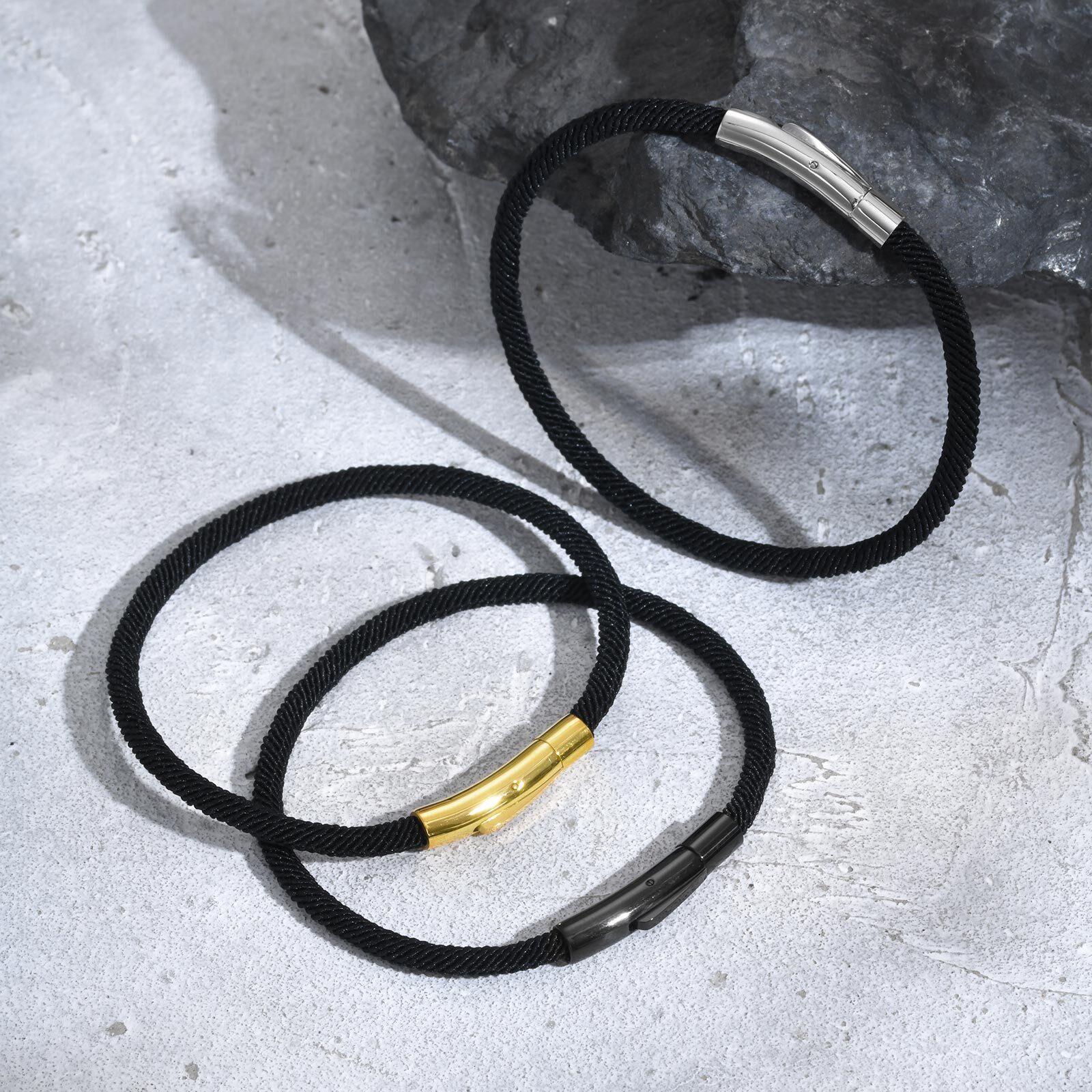 Milan Men'S Fashion - Pulseiras de corda minimalistas para homens