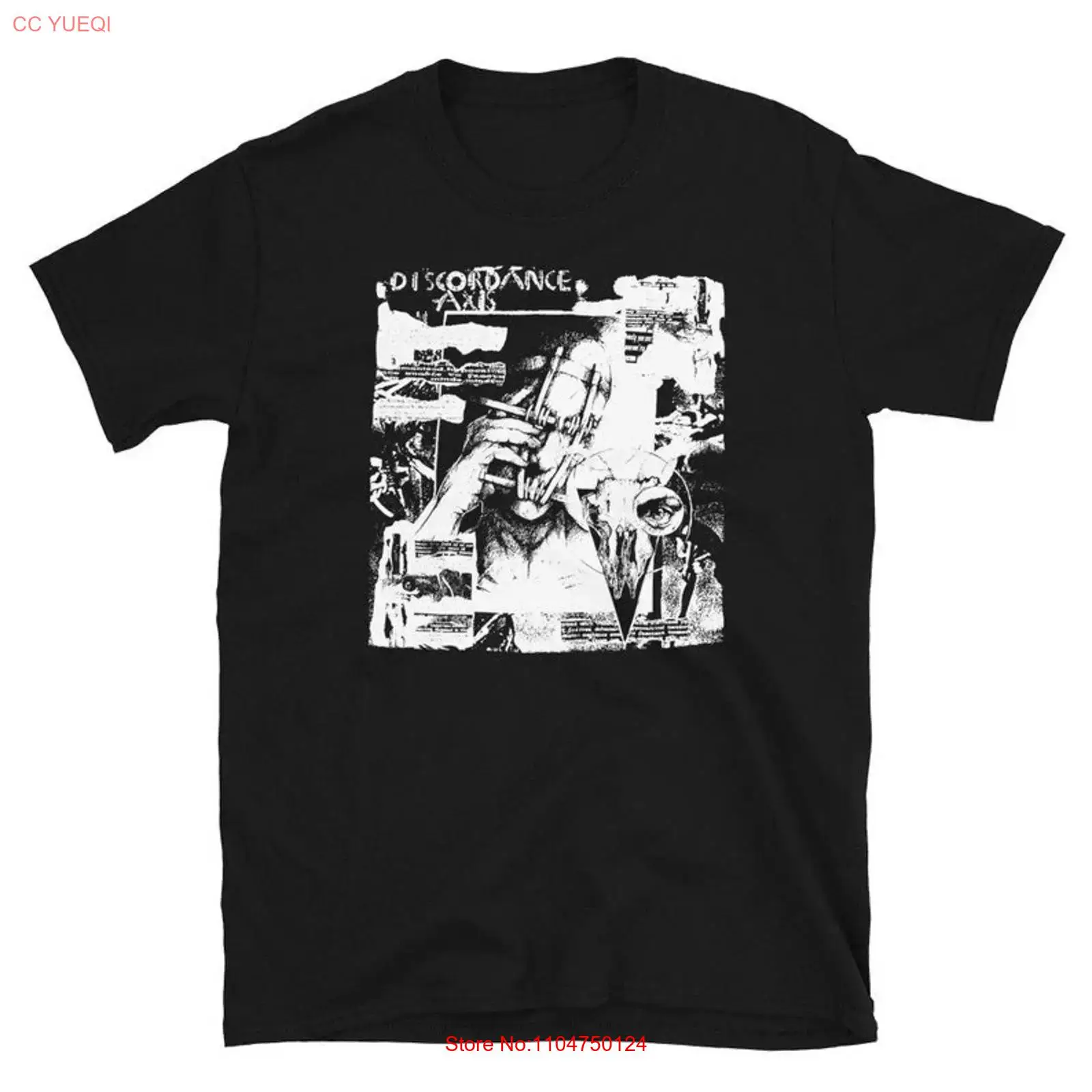 Mens Fashion Discord - Camiseta Discordance Axis Gótica Deathrock Goth