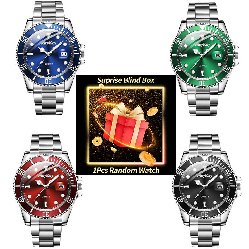 Mens Fashion Watch - 1pc surpresa mistério relógio caixa cega-calendário