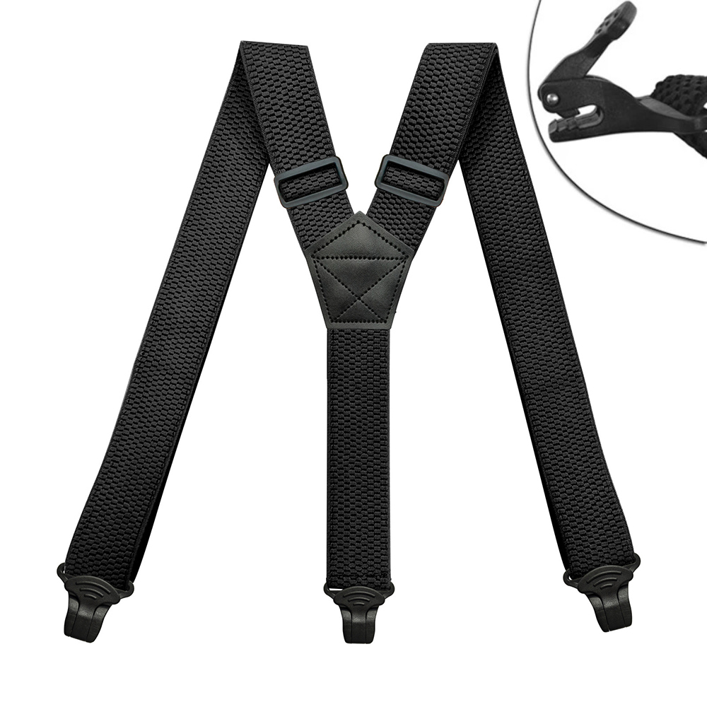 Suspenders Clip Men - Suspensórios resistentes para homens, trabalho ao