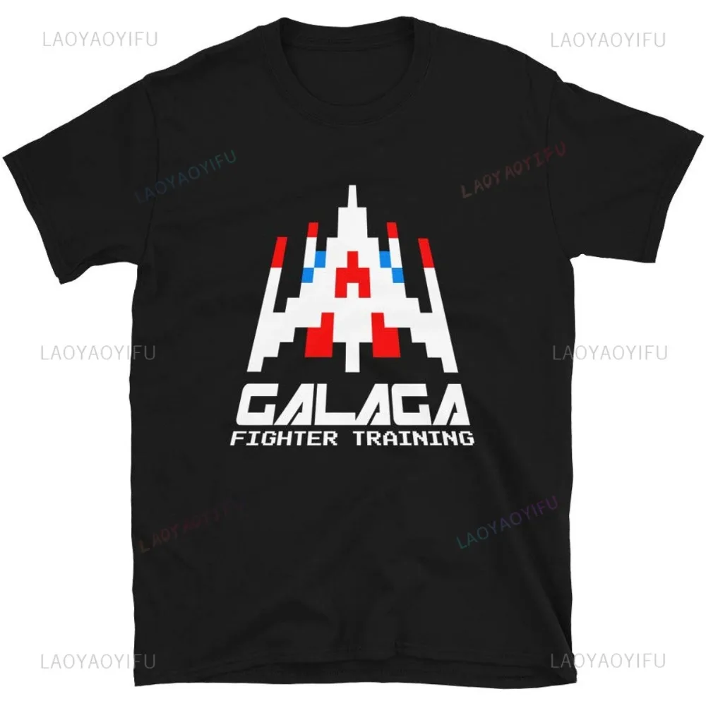 Mens Fashion In The 80S - Arcade Galaga-camiseta vintage masculina, videogame, jogo