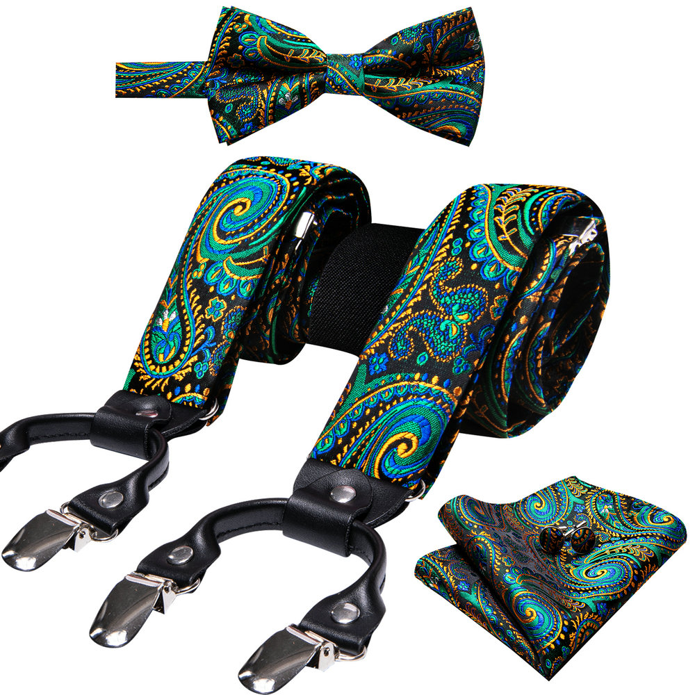 Suspenders Clip Men - Barry Wang-gravata borboleta com suspensão de