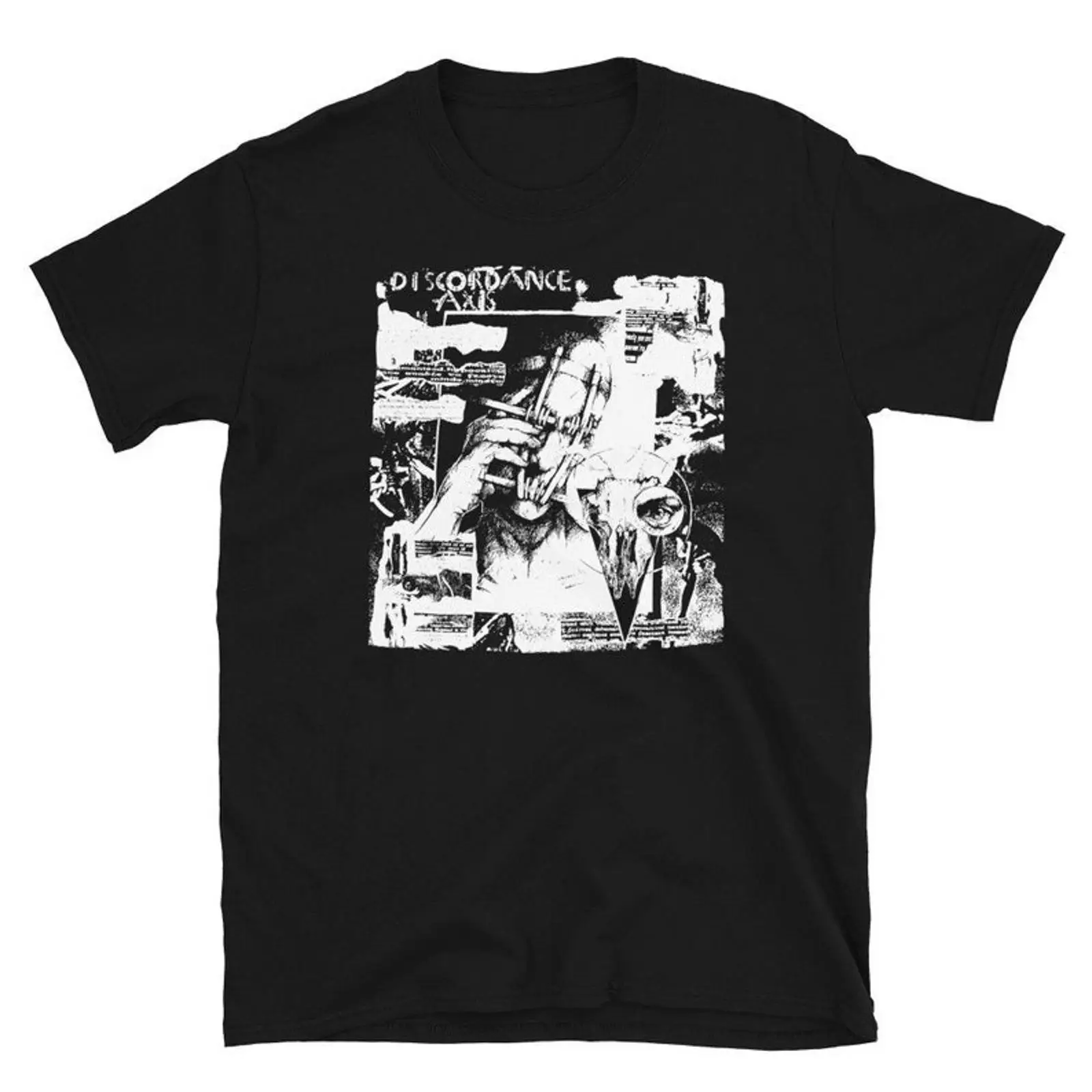 Mens Fashion Discord - Camiseta Discordance Axis Gótica Deathrock Goth