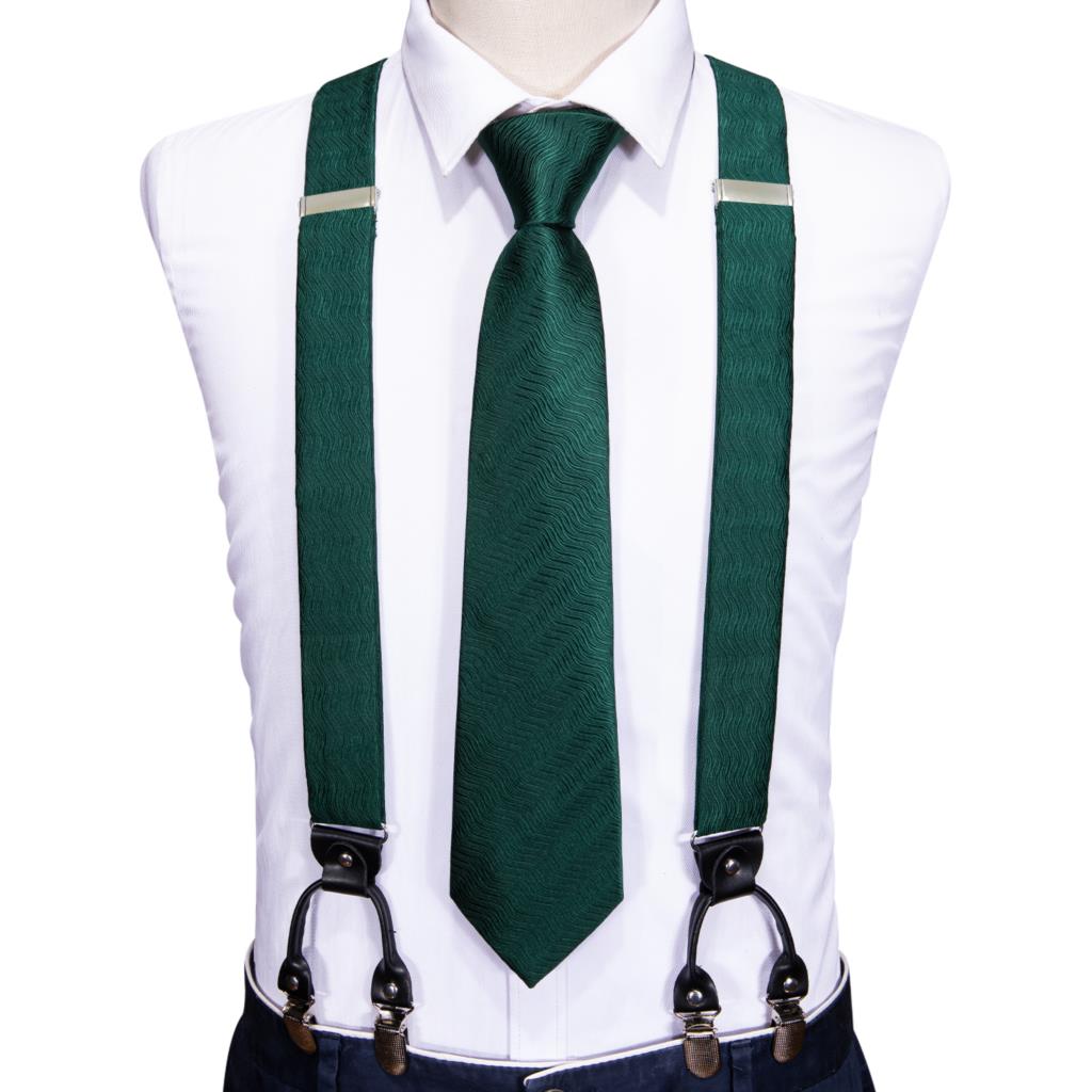 Suspenders Clip Men - Barry.Wang Designer Conjunto Masculino de Suspensórios,