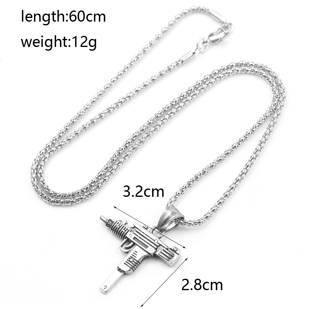 Colar Pingente de Arma de Fogo - Men'S Fashion Jewelry avaliação e preço