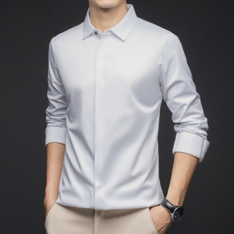 Camisas masculinas de negócios - Dress Shirt Non-Iron avaliação e preço