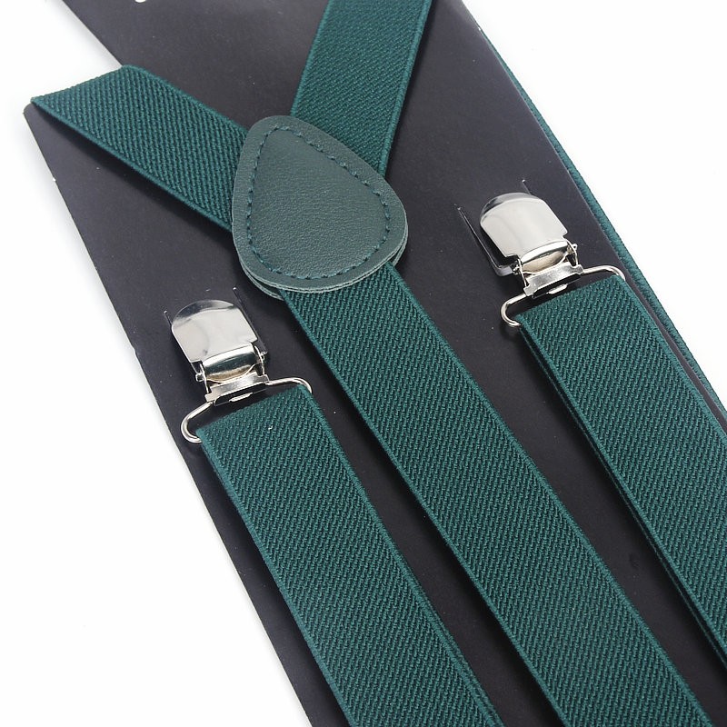 Suspensórios de couro elástico - Suspenders Clip Men avaliação e preço