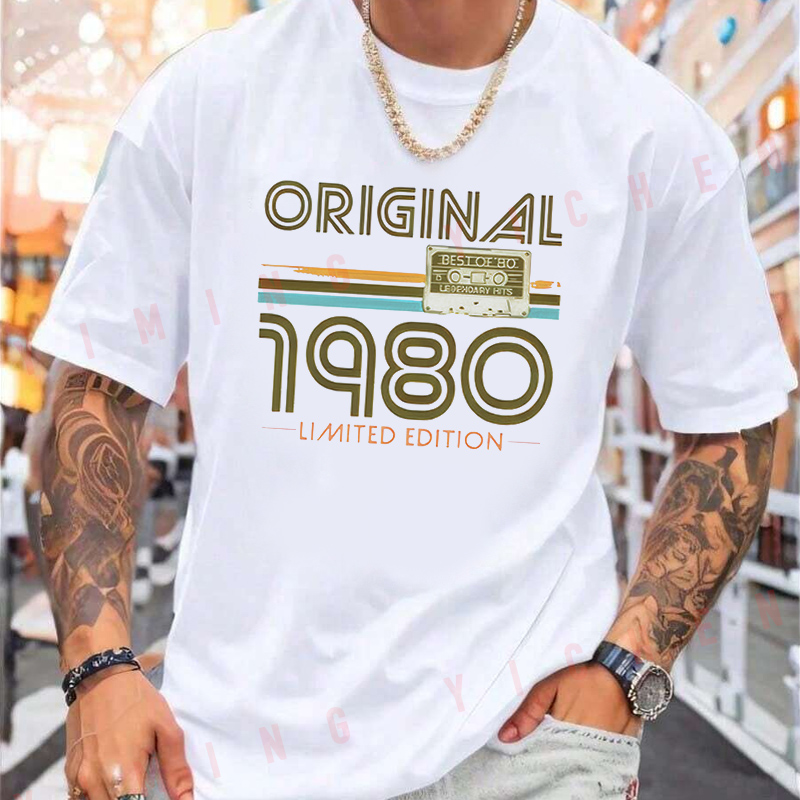 Camiseta Retro Cassete 1980 -  - Mens Fashion In The 80S avaliação e preço