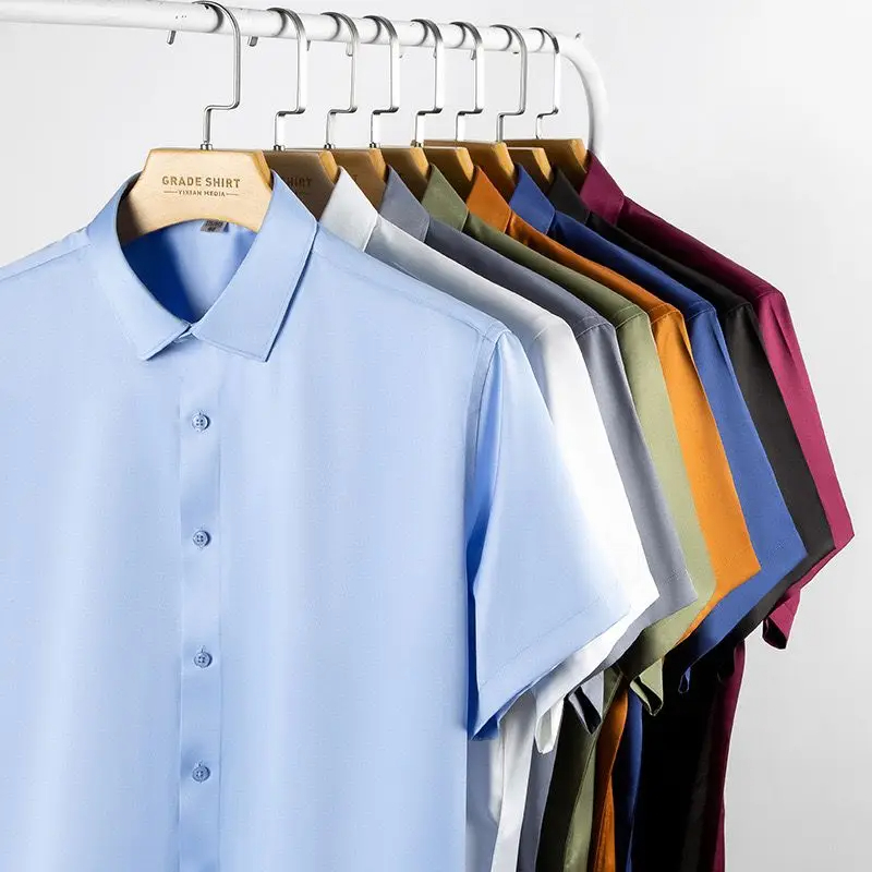 5xl camisa de vestido masculin - Dress Shirt Non-Iron avaliação e preço
