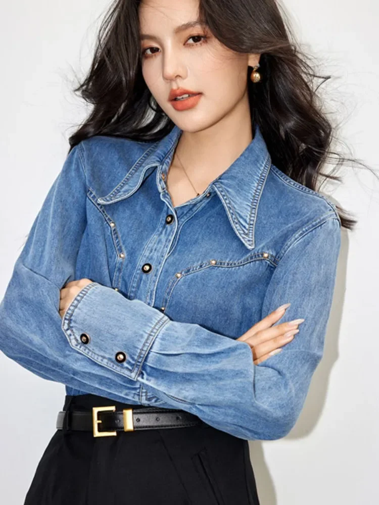 Blusa jeans de manga comprida  - Denim Jacket Vintage avaliação e preço