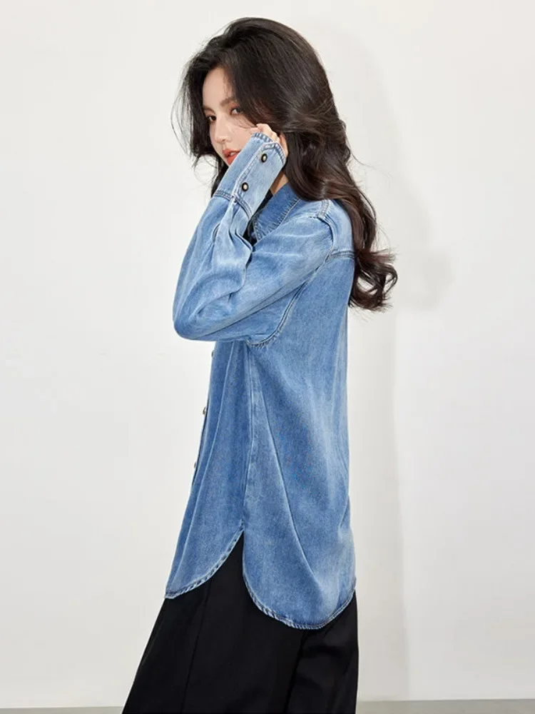 Blusa jeans de manga comprida  - Denim Jacket Vintage avaliação e preço