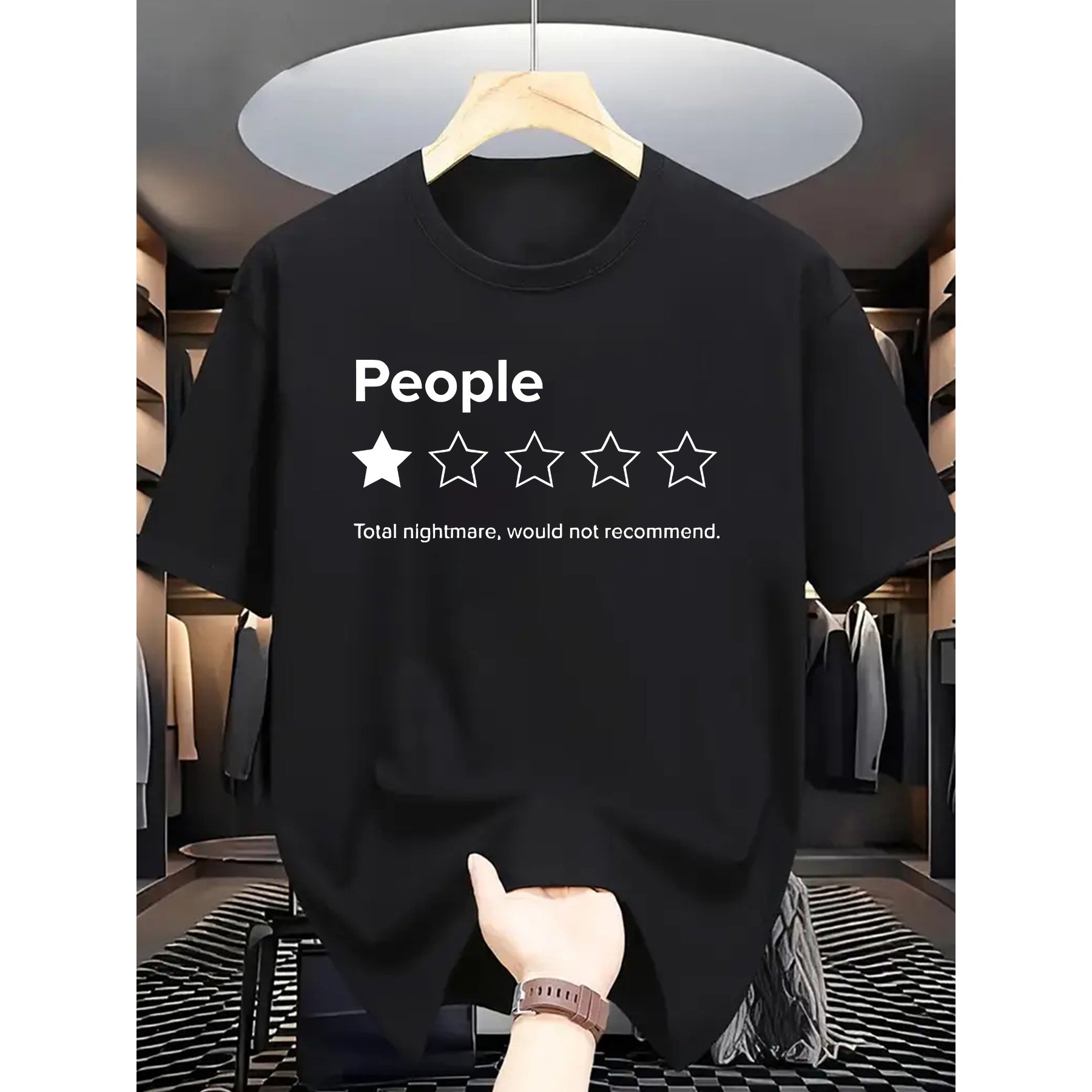 Camiseta Gráfica com Estampa ' - Men'S Fashion Reviews avaliação e preço