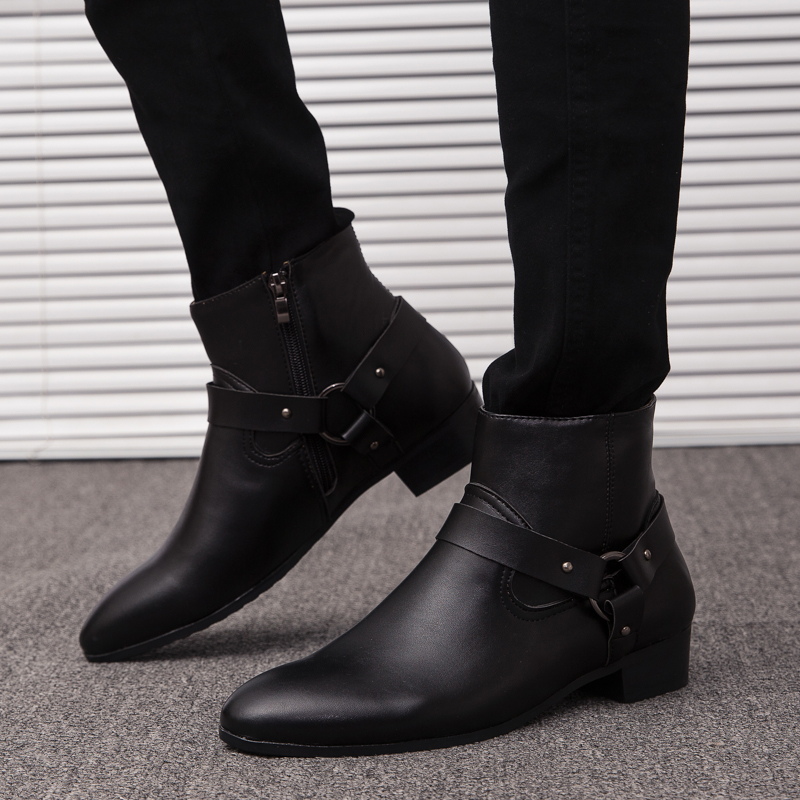 Botas de Tornozelo Masculinas  - Mens Fashion Dress Shoes avaliação e preço