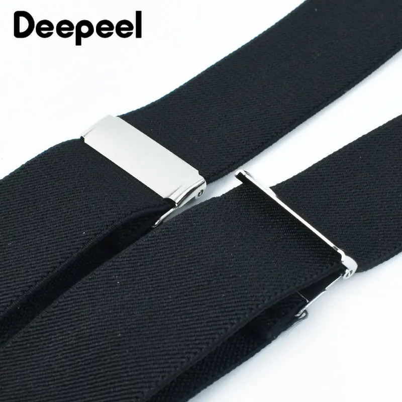 Deepeel 3.5*125cm suspensórios - Suspenders Clip Men avaliação e preço
