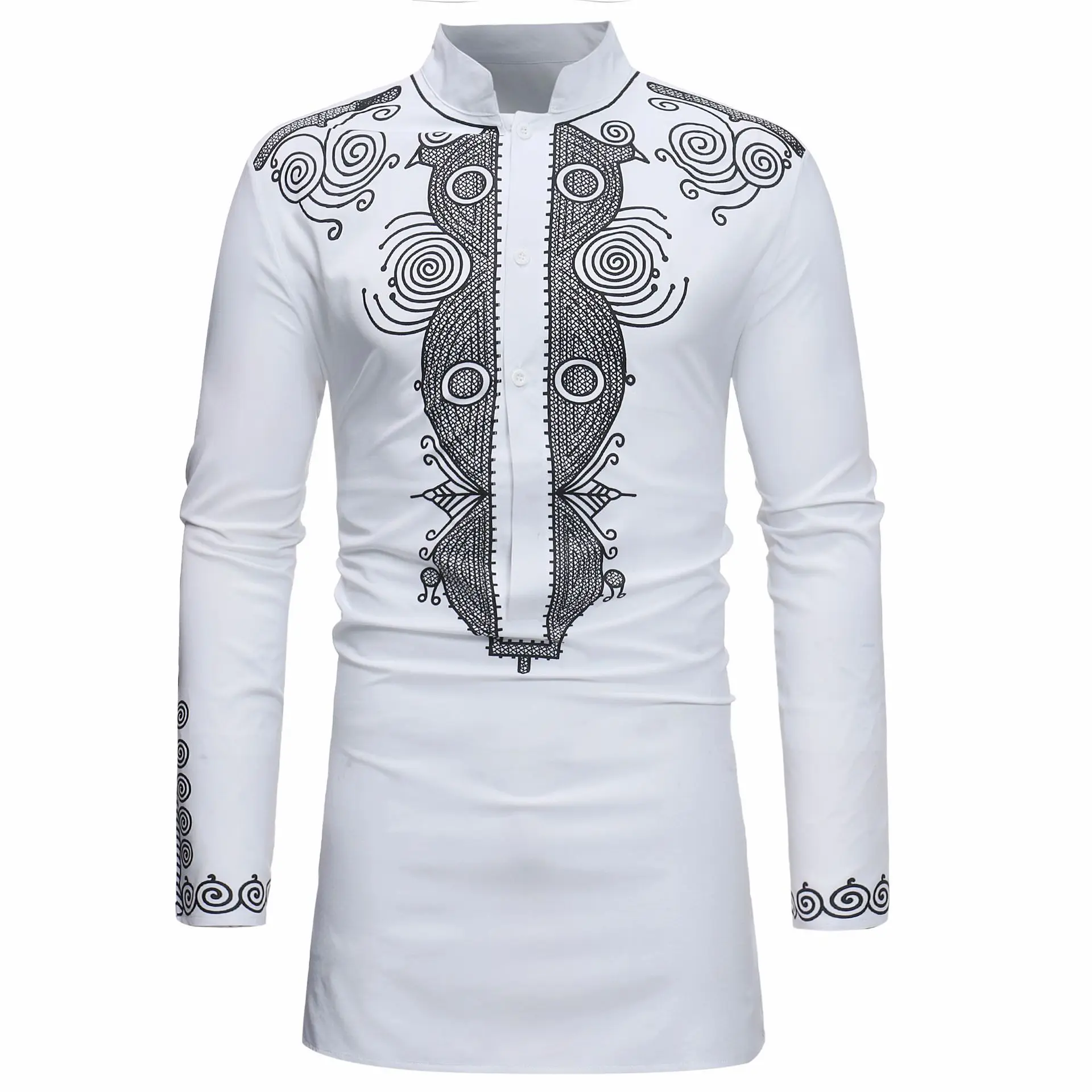 Gola camisa muçulmana roupas m - Men'S Fashion Kurta avaliação e preço