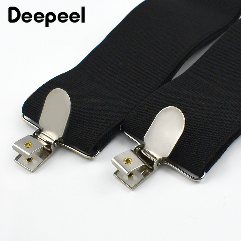 Deepeel moda 5cm de largura su - Suspenders Clip Men avaliação e preço