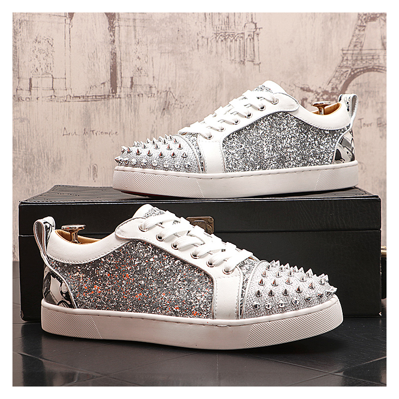 Moda de luxo dos homens rebite - Mens Fashion Dress Shoes avaliação e preço