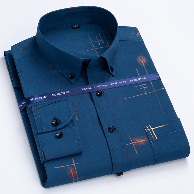 Camisa xadrez de manga longa m - Dress Shirt Non-Iron avaliação e preço