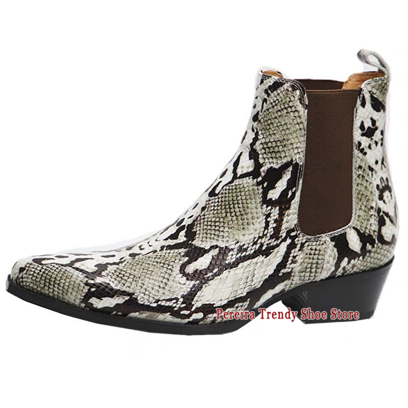 Botas Chelsea de Couro com Est - Mens Fashion Dress Shoes avaliação e preço