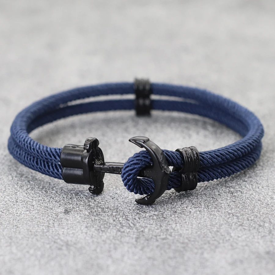 Moda masculina pulseira âncora - Milan Men'S Fashion avaliação e preço