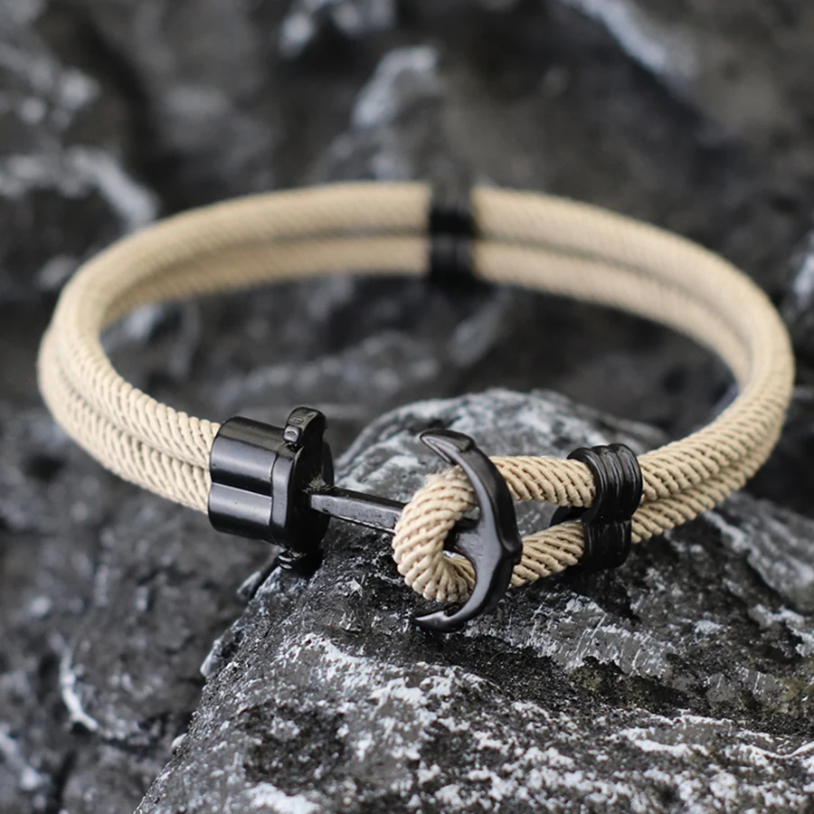 Moda masculina pulseira âncora - Milan Men'S Fashion avaliação e preço