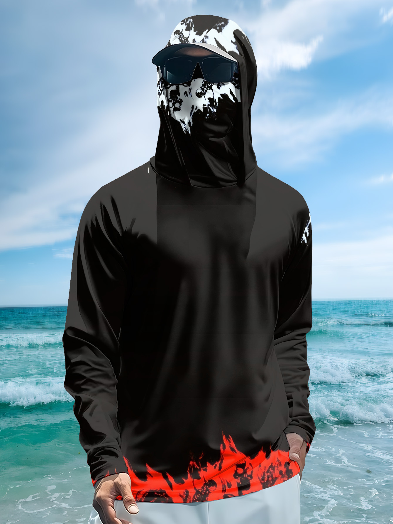 Camisa de pesca masculina com  - Men Fashion Upper avaliação e preço