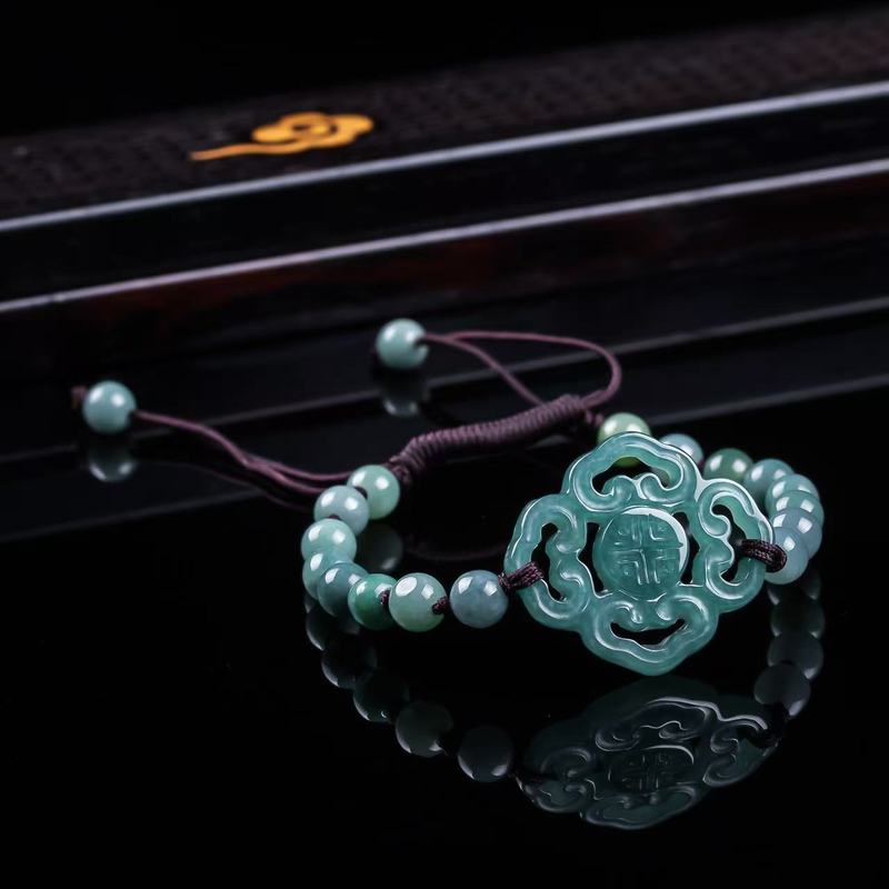 Pulseira de Jadeíta Natural Gr - Men'S Fashion Jewelry avaliação e preço