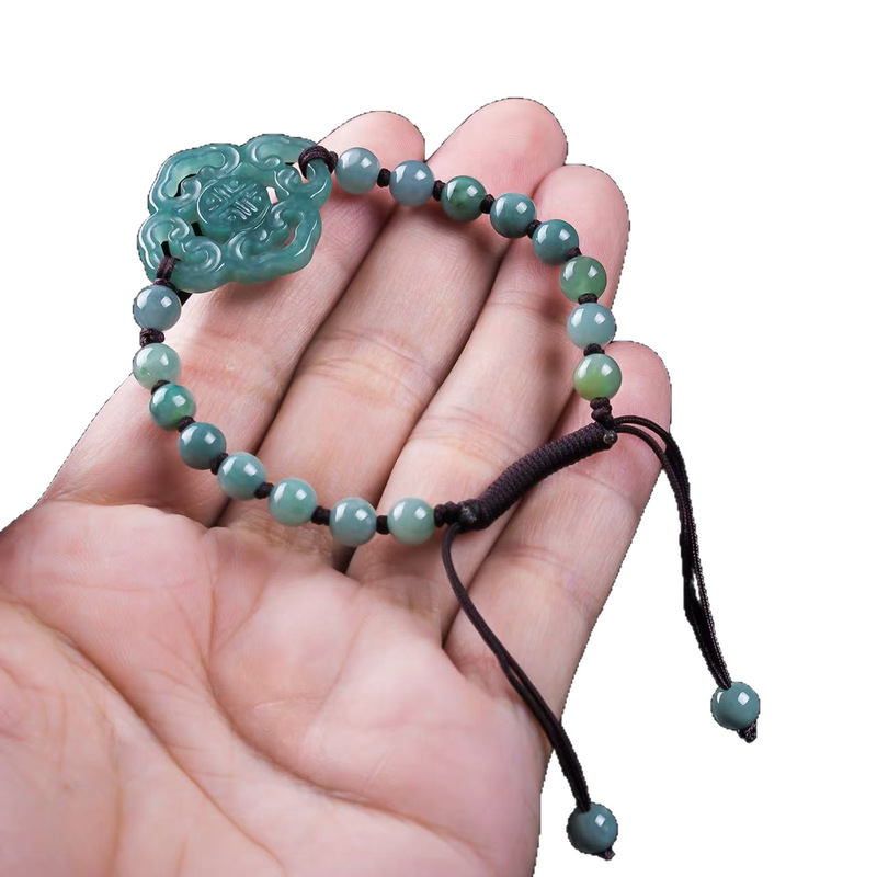 Pulseira de Jadeíta Natural Gr - Men'S Fashion Jewelry avaliação e preço