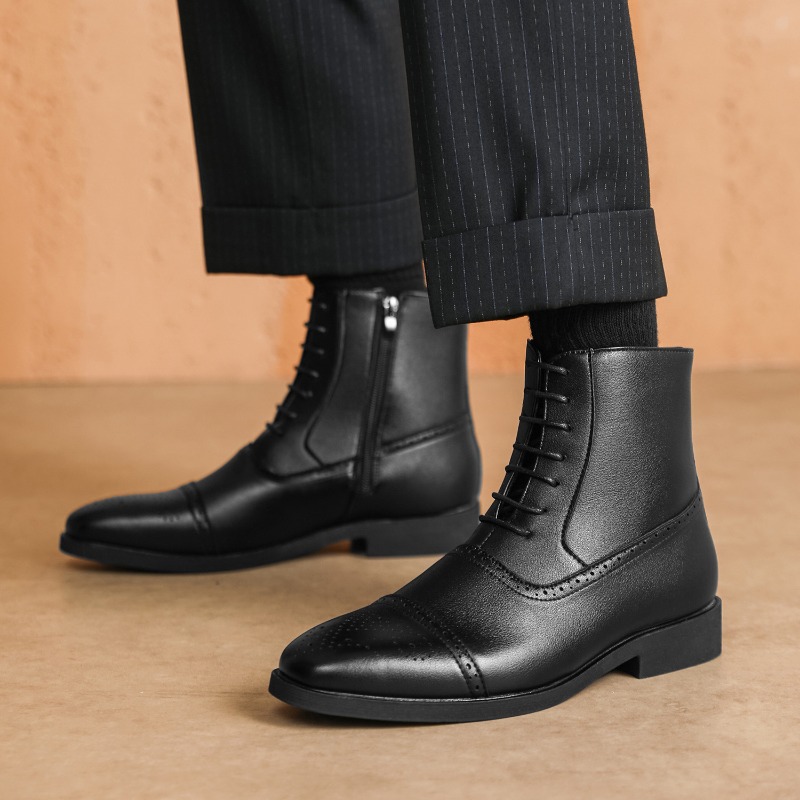 Botas masculinas de luxo novos - Mens Fashion Dress Shoes avaliação e preço