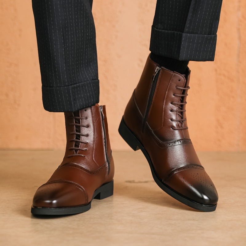 Botas masculinas de luxo novos - Mens Fashion Dress Shoes avaliação e preço
