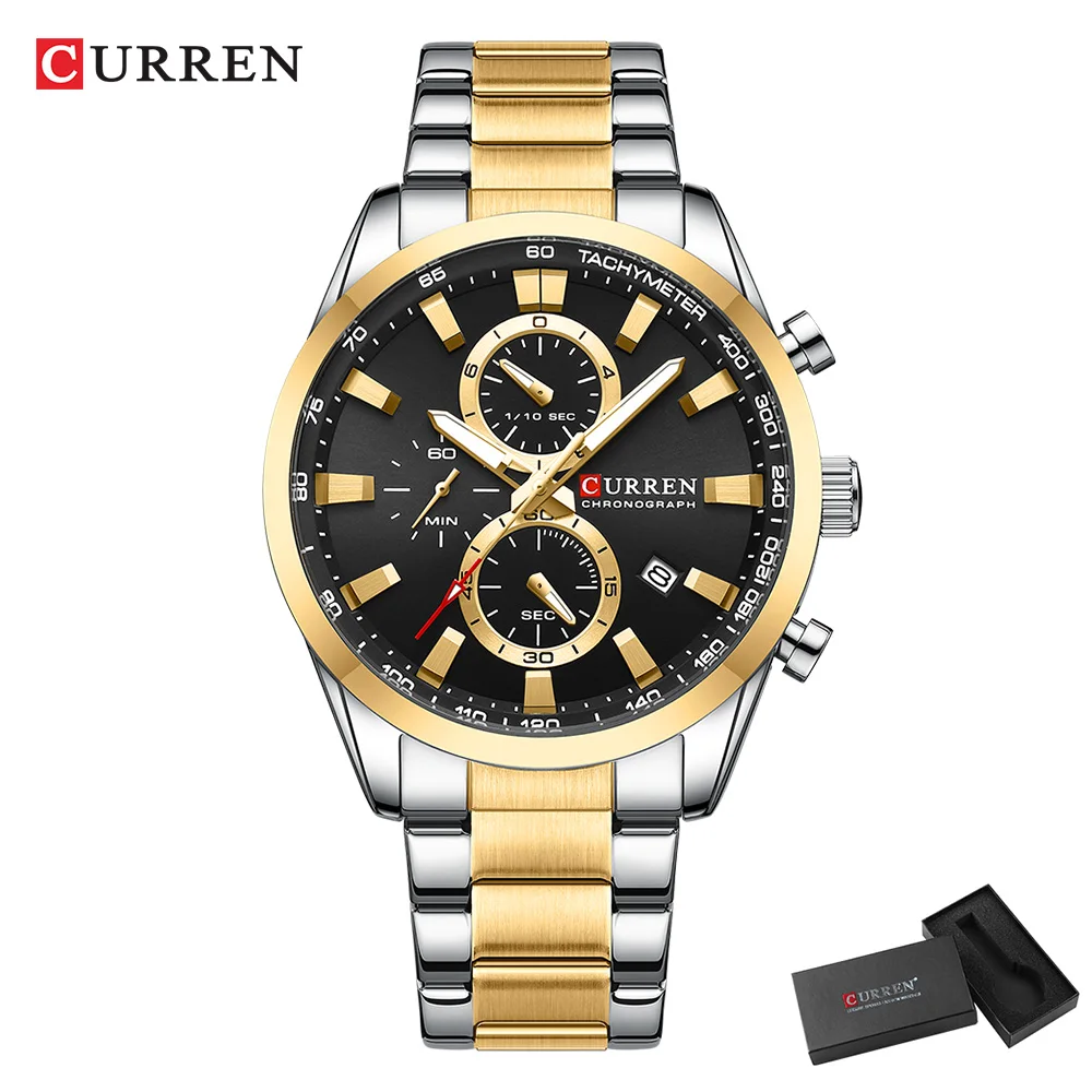 CURREN Casual Quartz Chrono Sp - Mens Fashion Watch avaliação e preço