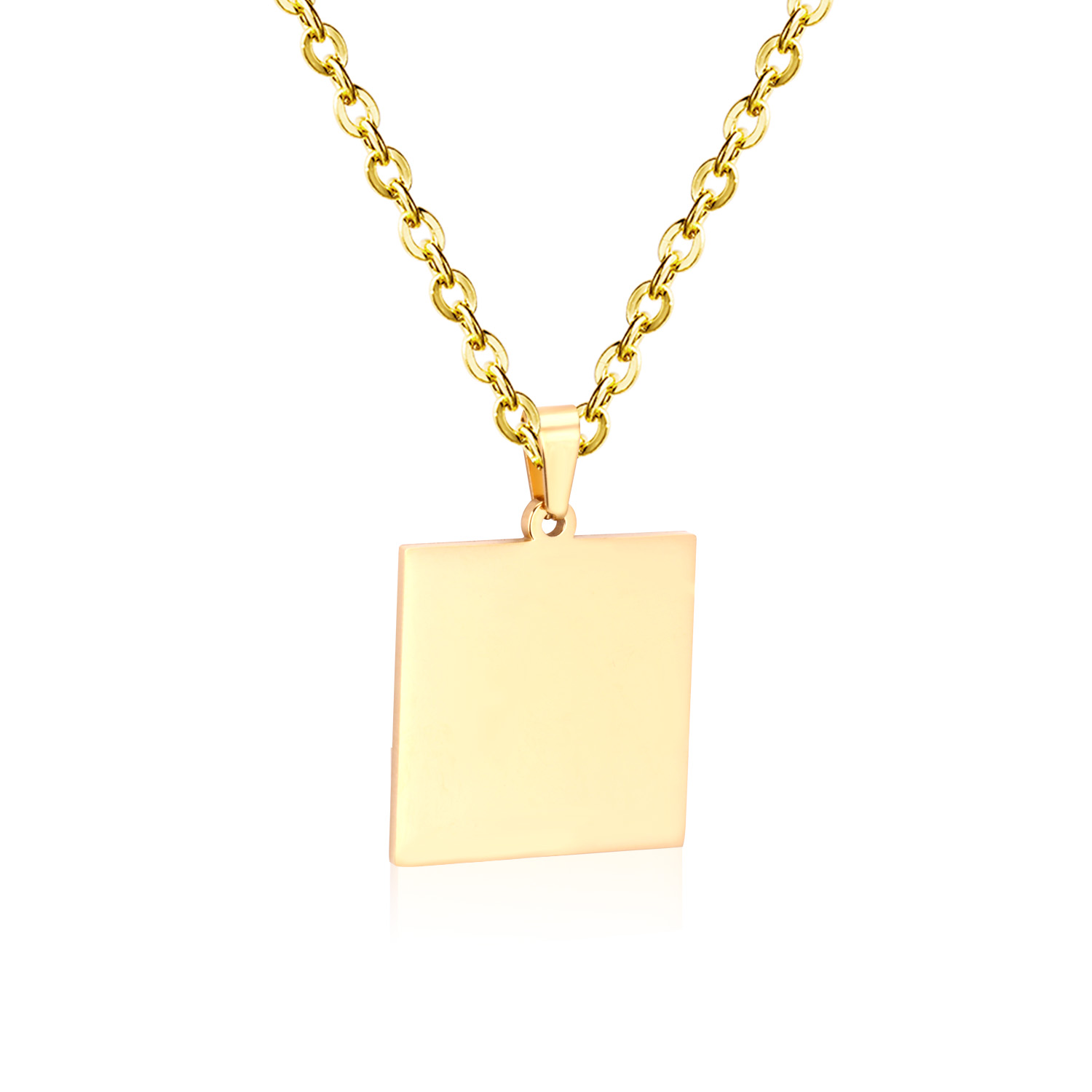 Luxusteel simples tag pingente - Mens Fashion Discord avaliação e preço