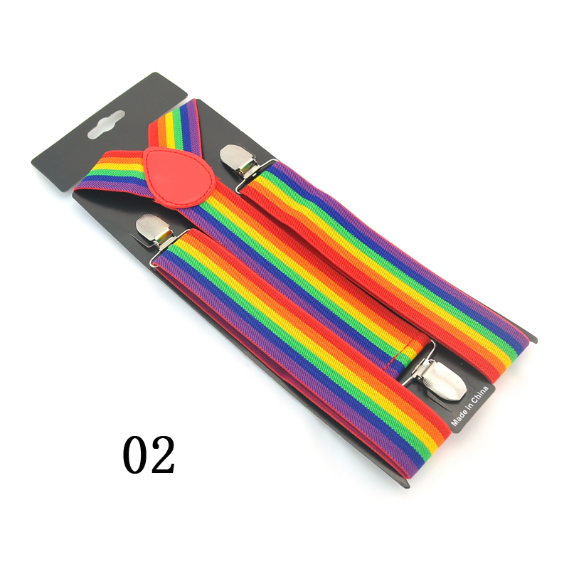 Novo 3.5cm de largura 6 listra - Suspenders Clip Men avaliação e preço