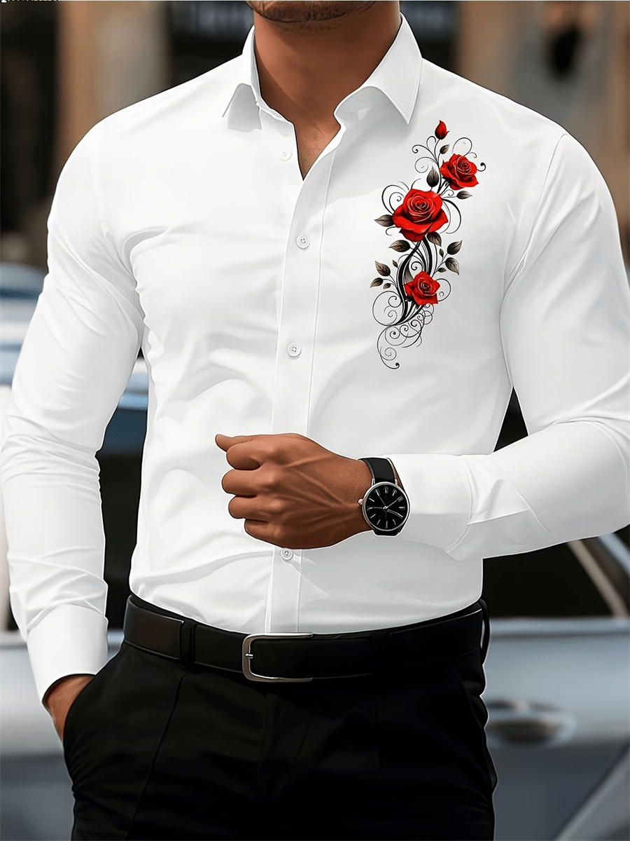 Camisa Masculina de Manga Long - Men Fashion Upper avaliação e preço