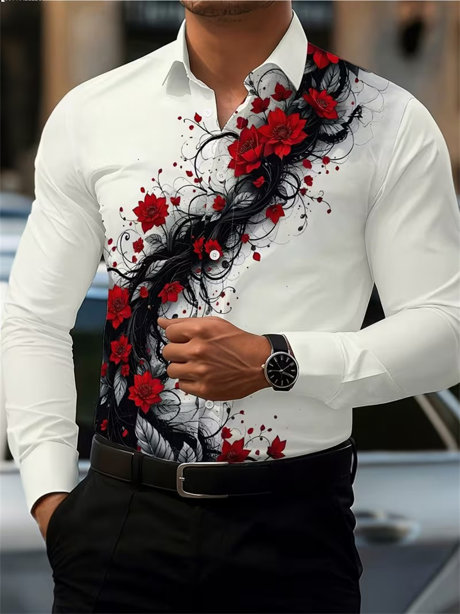 Camisa Masculina de Manga Long - Men Fashion Upper avaliação e preço