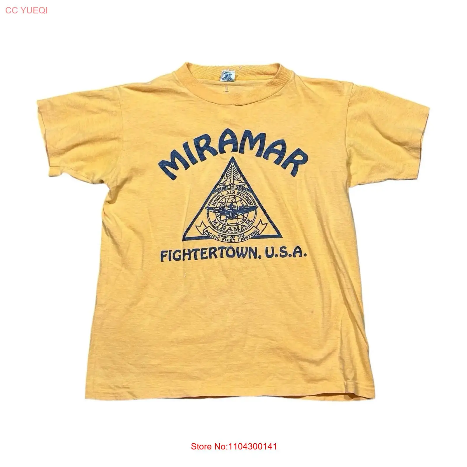 Camiseta Amarela VTG Anos 80 M - Mens Fashion In The 80S avaliação e preço