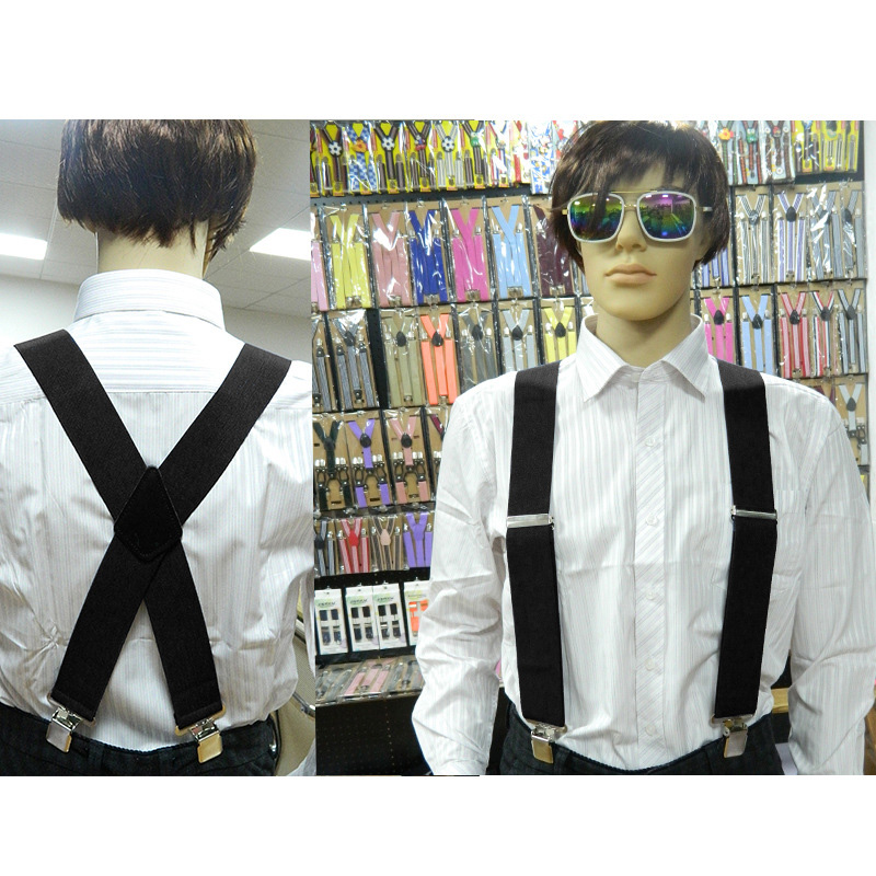 Suspensórios masculinos de 5cm - Suspenders Clip Men avaliação e preço