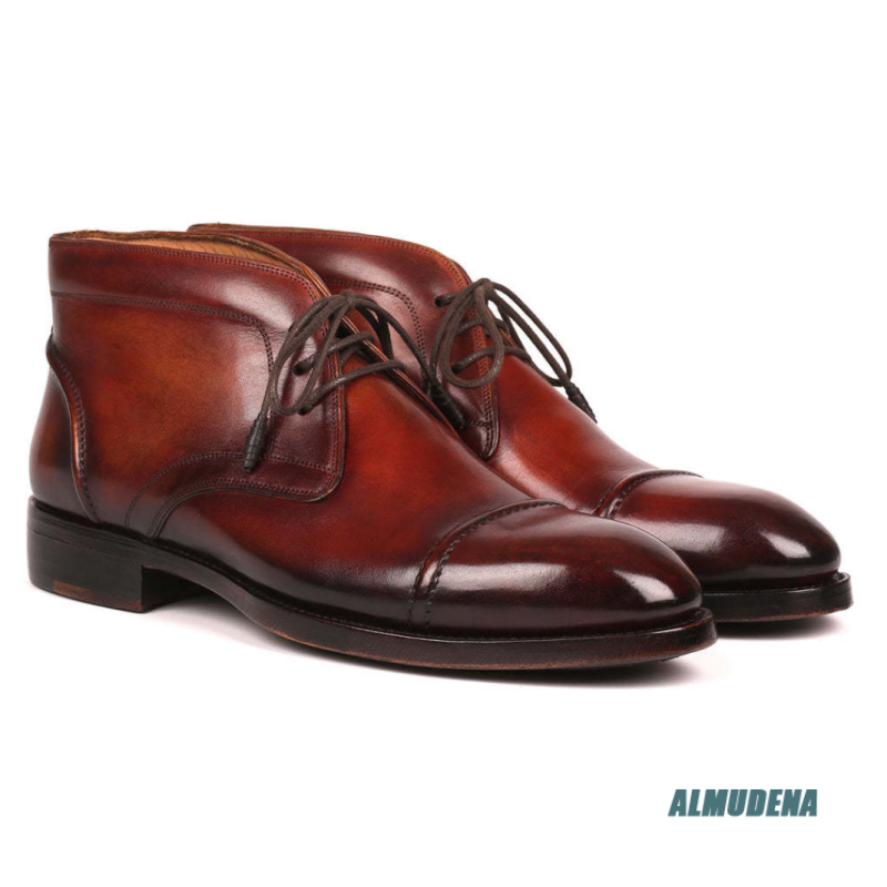 Botas Chukka de Couro Polido M - Men'S Fashion Formal avaliação e preço