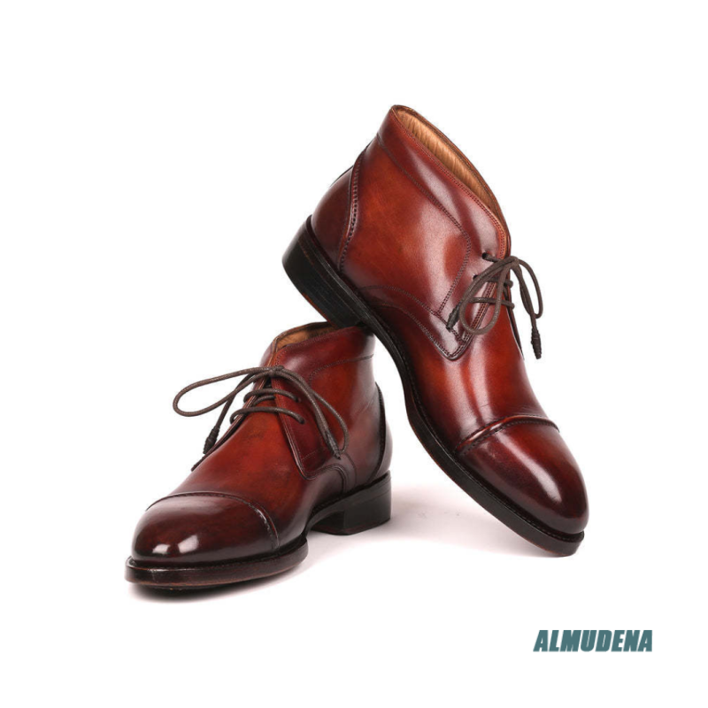 Botas Chukka de Couro Polido M - Men'S Fashion Formal avaliação e preço