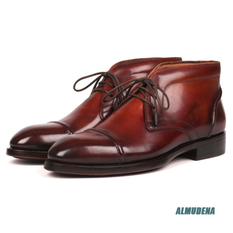 Botas Chukka de Couro Polido M - Men'S Fashion Formal avaliação e preço